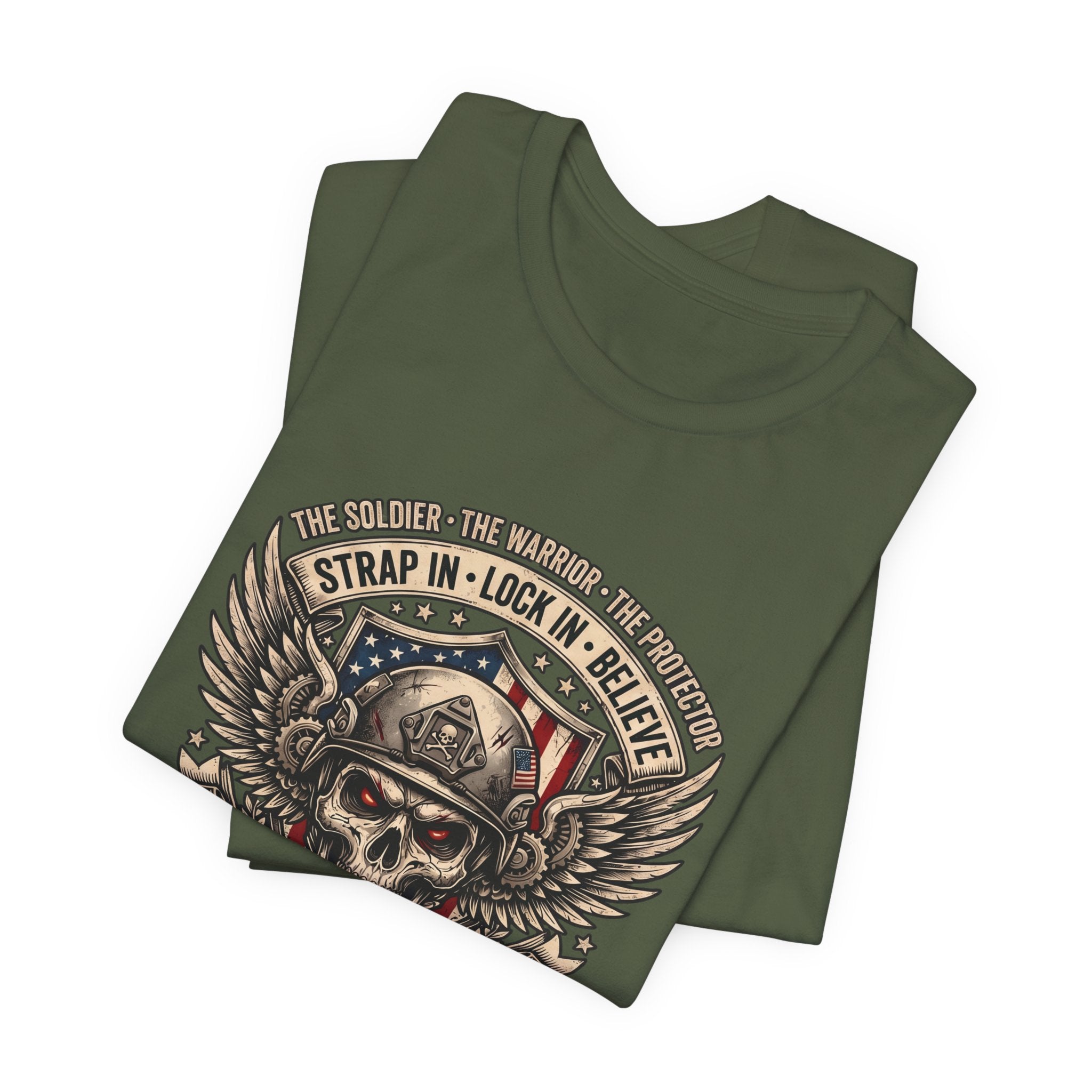 Skull & Wings Freedom Tee – "Forge Ahead As One" Military Tribute T-Shirt
