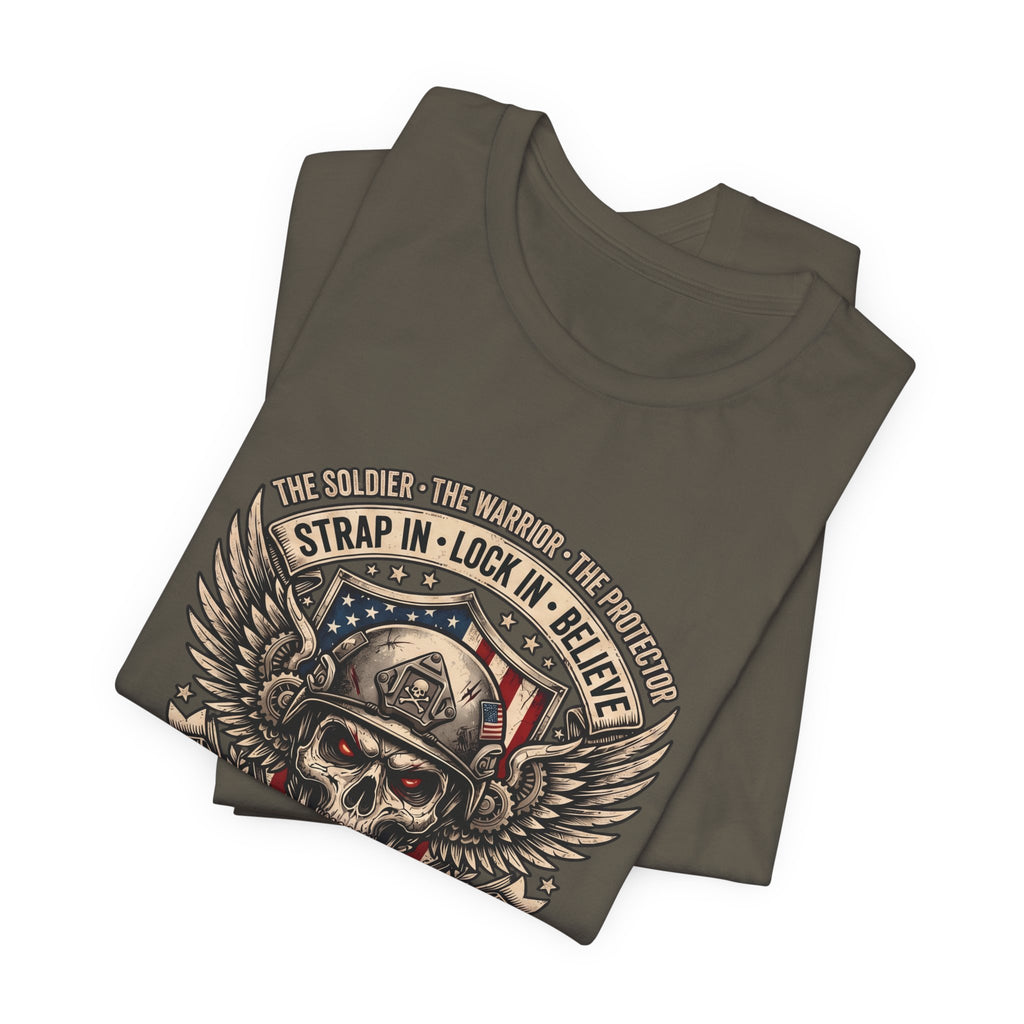 Skull & Wings Freedom Tee – "Forge Ahead As One" Military Tribute T-Shirt